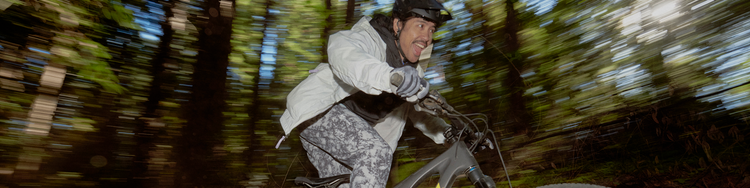 Cyclist wearing Endura cycling kit