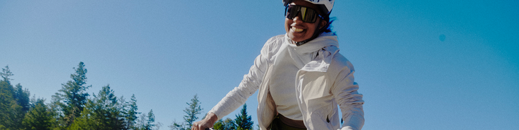 Cyclist wearing Endura SulTrac jacket
