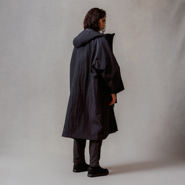 Unisex Corner Changing Robe - Black