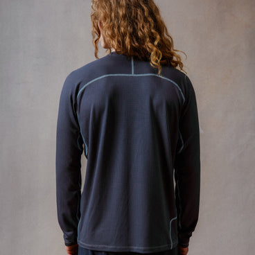 Unisex Corner L/S Tee - Obre Blue