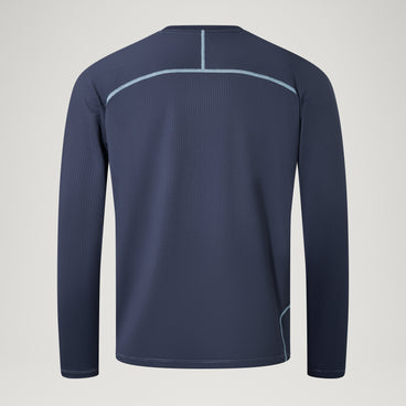 Unisex Corner L/S Tee - Obre Blue