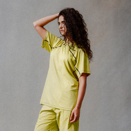 Unisex Corner S/S Tee - Celery