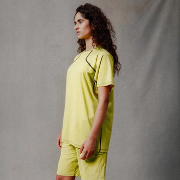 Unisex Corner S/S Tee - Celery
