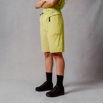 Unisex Corner Shorts With Liner - Celery