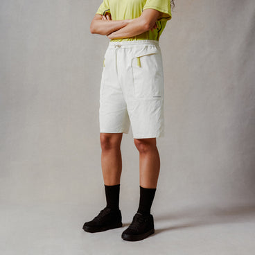Unisex Corner Shorts With Liner - Whisper White
