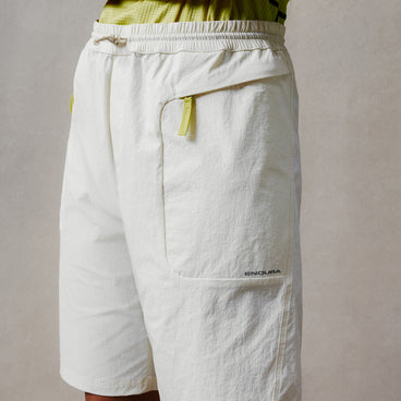 Unisex Corner Shorts With Liner - Whisper White