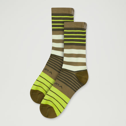 Block Socks - Tweed Green