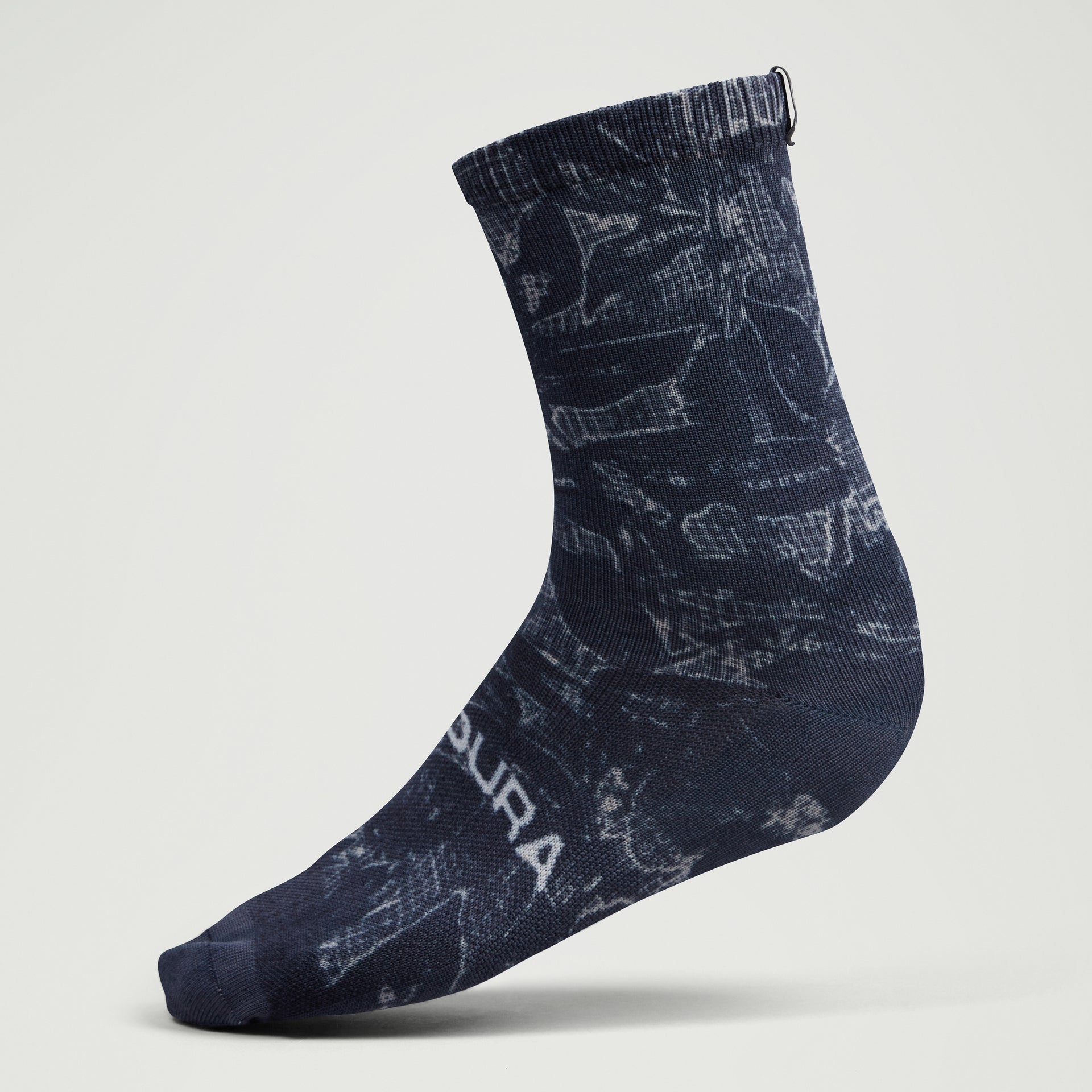 Grid Floral Socks