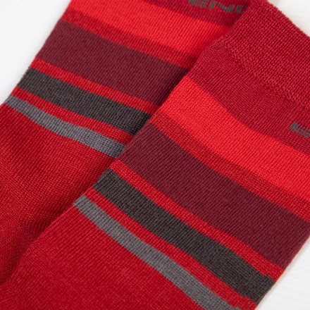 BaaBaa Merino Stripe Socks - Red