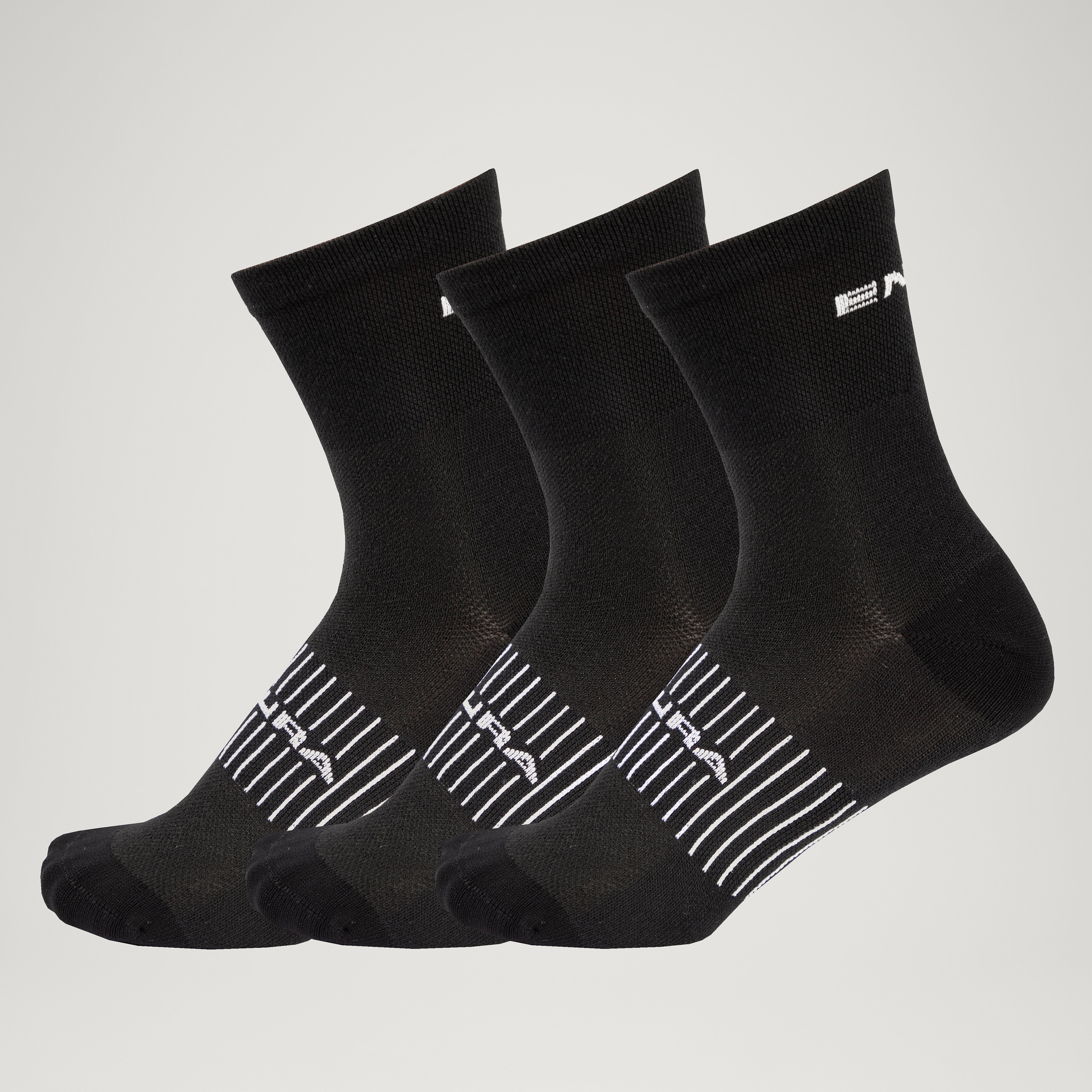 Coolmax® Race 3-Pack Socks - Black | Endura US