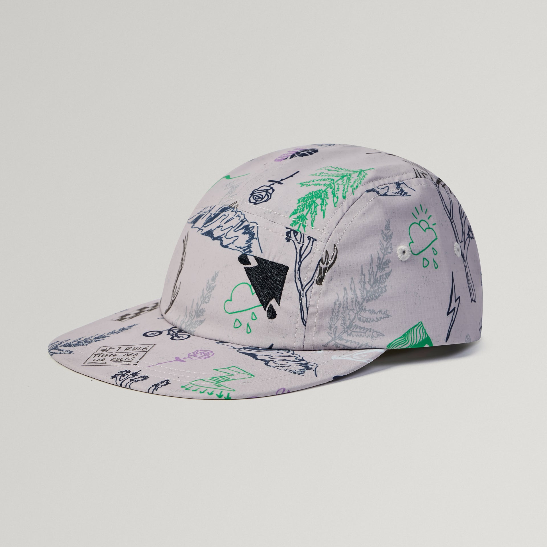 5 Panel Cap Titanium