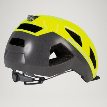 licht für fahrradhelm decathlon Urban Luminite Helmet - Bright Yellow