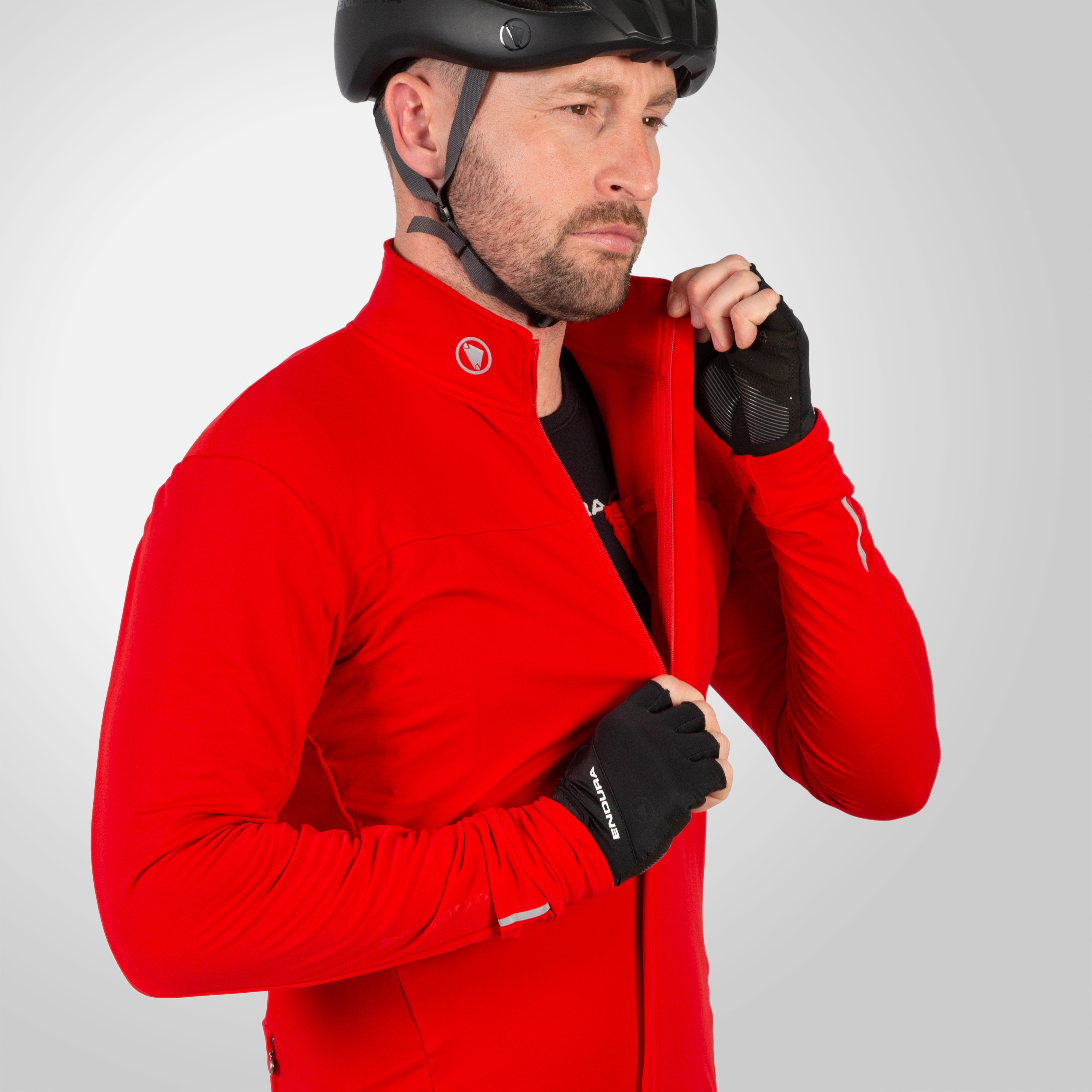 Men's Xtract Roubaix L/S Jersey - Red | Endura