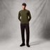 Men's Baabaa Blend L/S Base Layer - Olive-Green