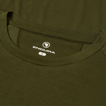 Men's Baabaa Blend L/S Base Layer - Olive-Green