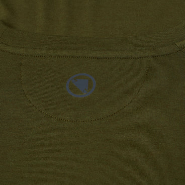 Men's Baabaa Blend L/S Base Layer - Olive-Green