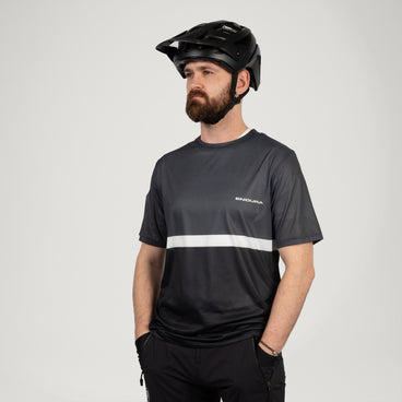 Men's SingleTrack Core Print S/S Tee - Black