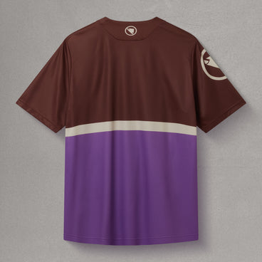 Men's SingleTrack Core Print S/S Tee - Endura Mahogany
