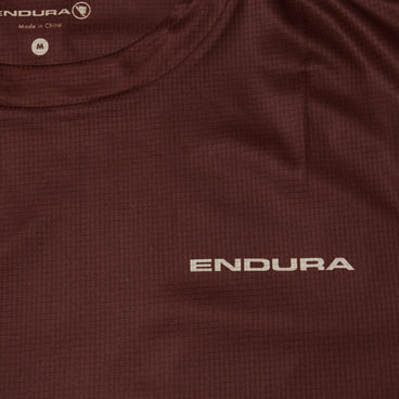 Men's SingleTrack Core Print S/S Tee - Endura Mahogany