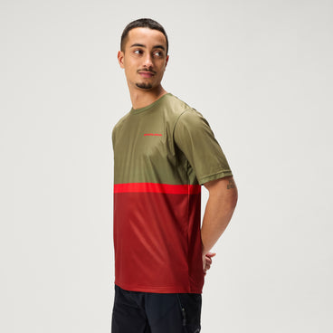 Men's SingleTrack Core Print S/S Tee - Tweed Green