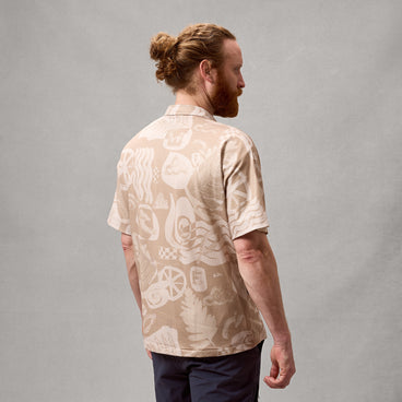 Unisex AllTrack Ride S/S Resort Shirt - Sand
