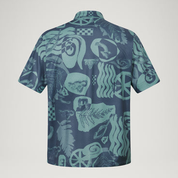 Unisex AllTrack Ride S/S Resort Shirt - Carbon Grey