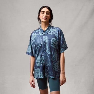 Unisex AllTrack Ride S/S Resort Shirt - Carbon Grey