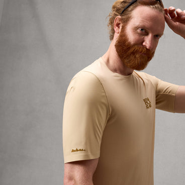 Men's AllTrack Ride S/S Tech Tee - Sand