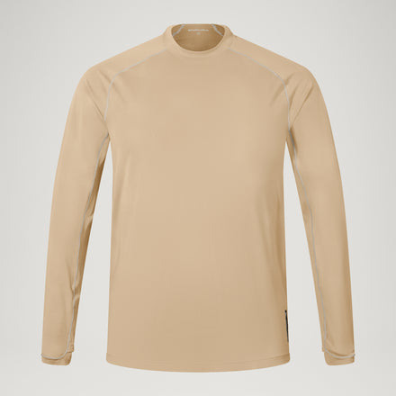 Men's AllTrack Rout L/S Tech Tee - Sand