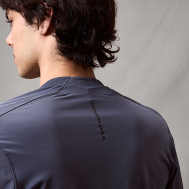 Men's AllTrack Rout L/S Tech Tee - Carbon Grey