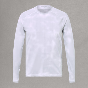 Men's AllTrack Rout L/S Tech Tee - White