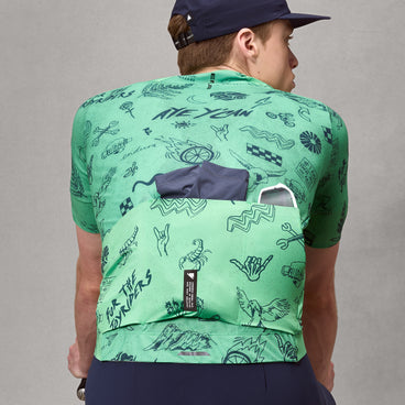 Men's Pro SL S/S Print Jersey - Emerald