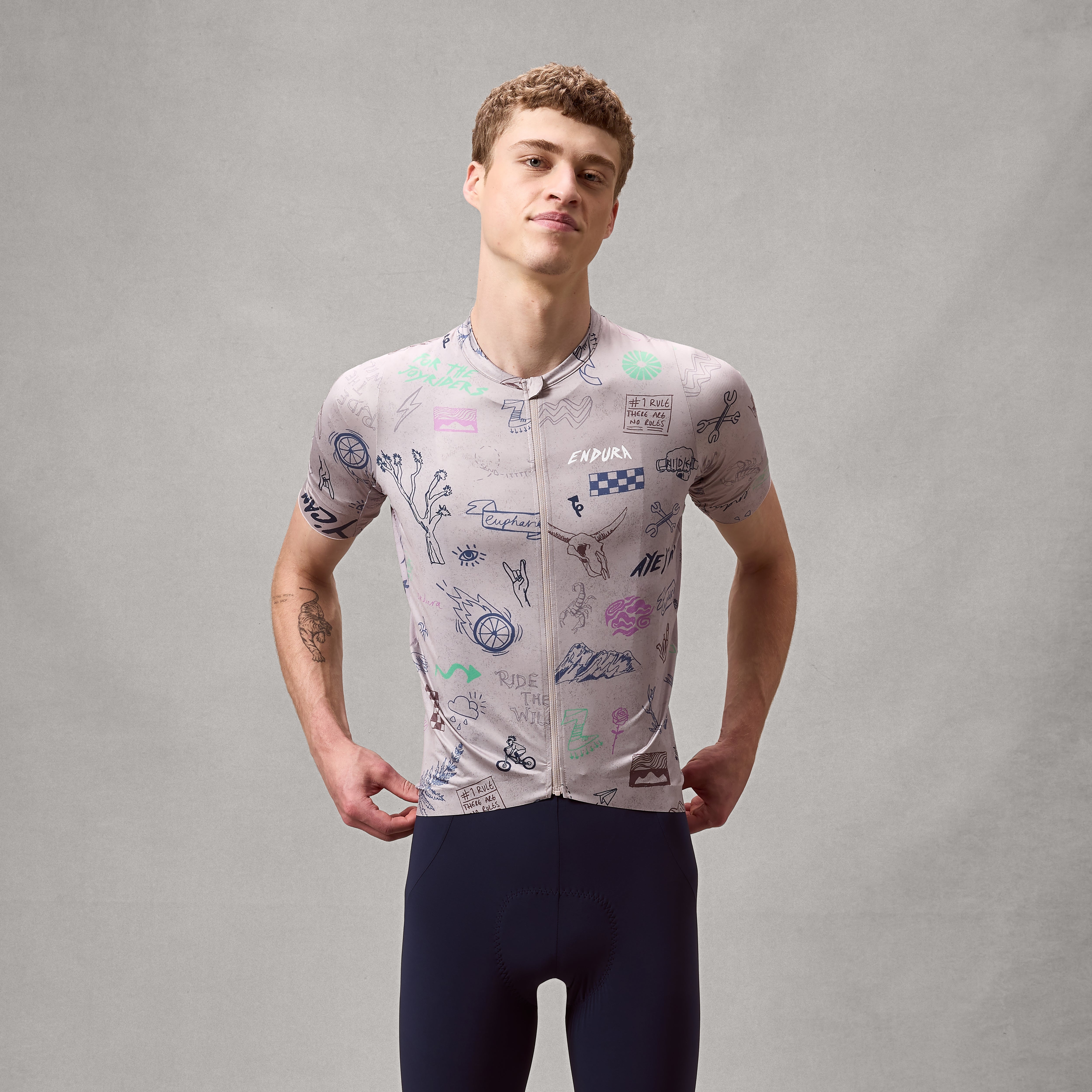 Men's Pro SL S/S Print Jersey - Titanium | Endura