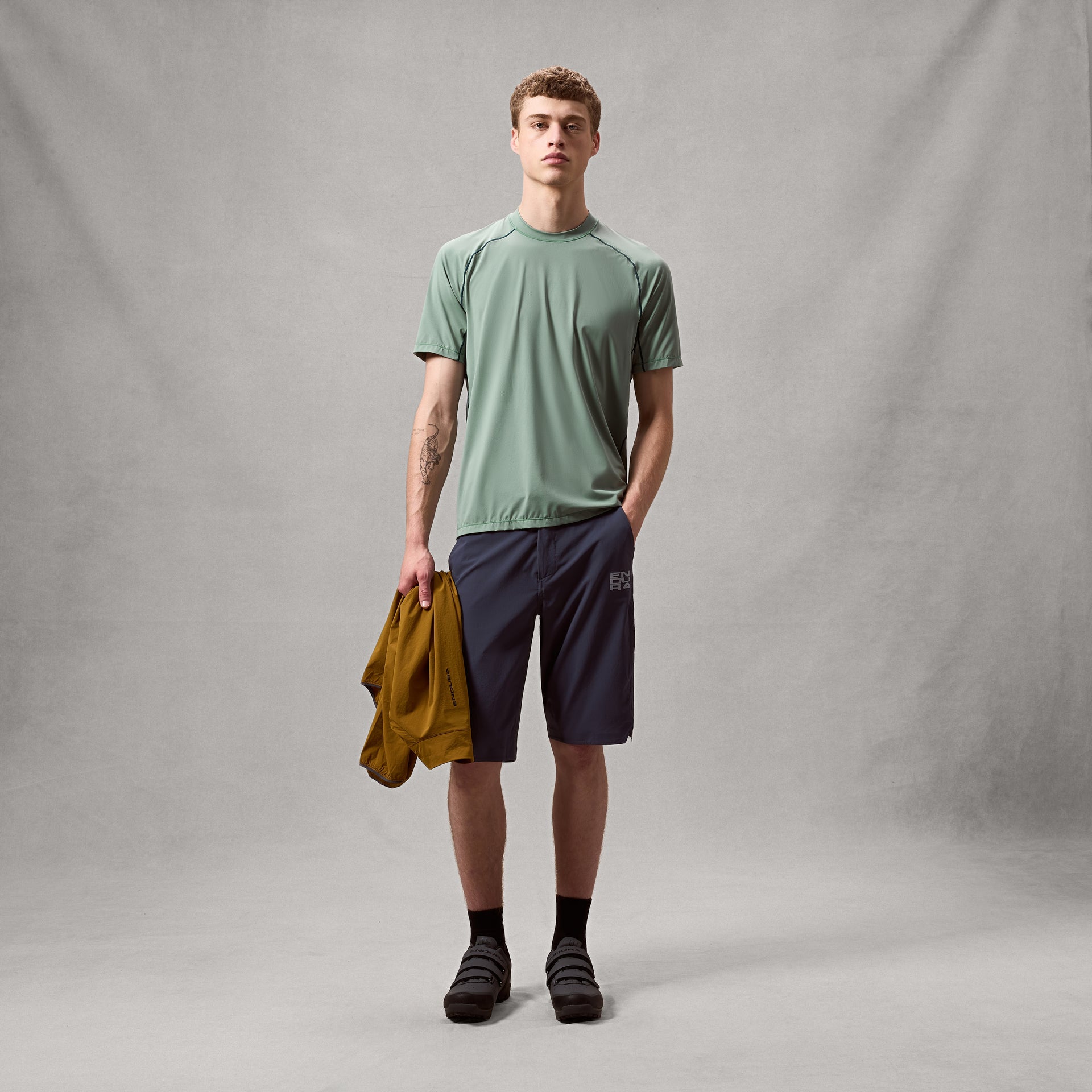 Rout S S Tech Tee Sage Green