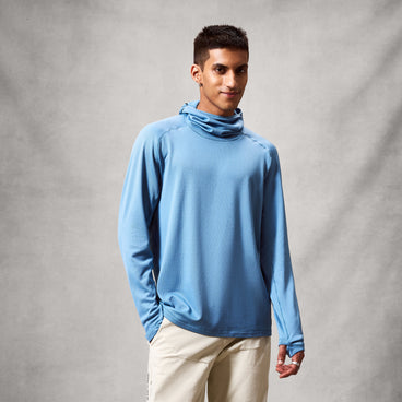 Men's AllTrack Rout Scuba Hoodie Fleece - Storm Blue