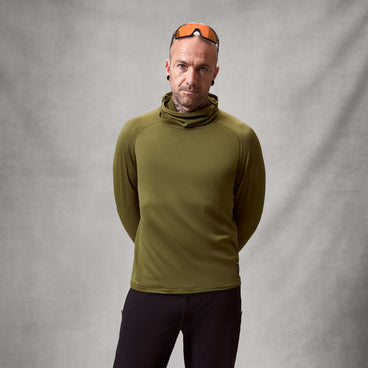 Men's AllTrack Rout Scuba Hoodie Fleece - Moss Green