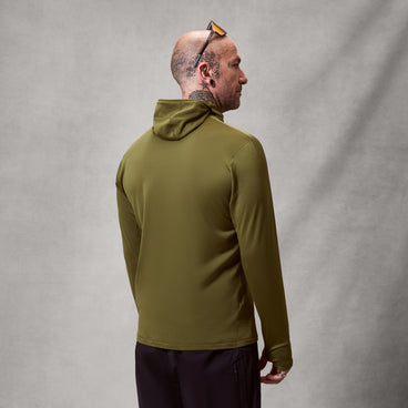 Men's AllTrack Rout Scuba Hoodie Fleece - Moss Green