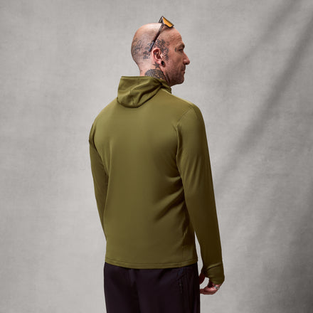 Men's AllTrack Rout Scuba Hoodie Fleece - Moss Green