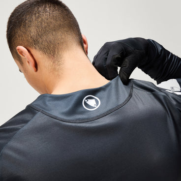 Men's SingleTrack Core Printed L/S Tee - Black