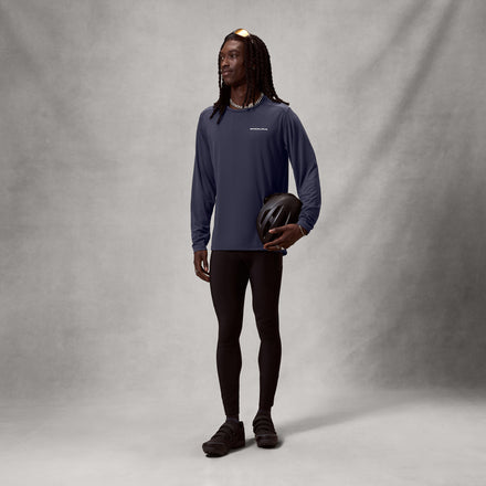 Men's Loop L/S Tech Tee - Carbon Grey