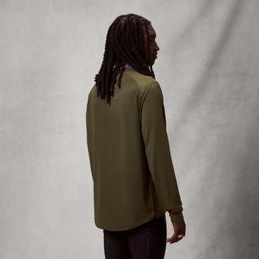 Men's Loop L/S Tech Tee - Olive Green
