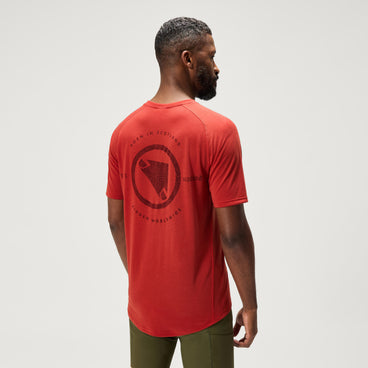Men's Loop S/S Tech Tee - Brick Red