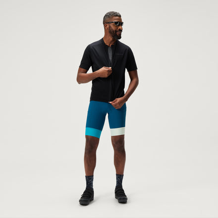 Men's Loop S/S Zipped Jersey - Black