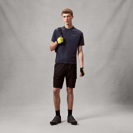 Men's Loop S/S Zipped Jersey - Carbon Grey