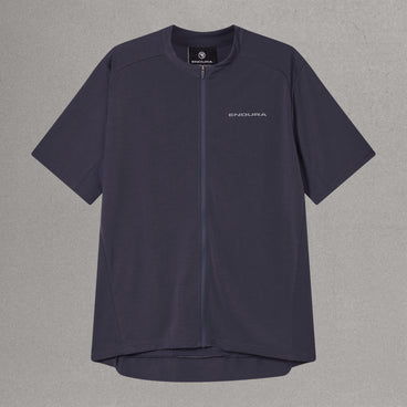 Men's Loop S/S Zipped Jersey - Carbon Grey