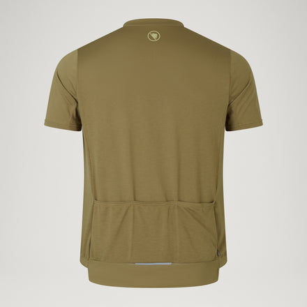 Men's Loop S/S Zipped Jersey - Tweed Green