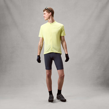 Men's Loop S/S Zipped Jersey - Oil Seed