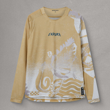 Men's SingleTrack L/S Print Tee - Sand