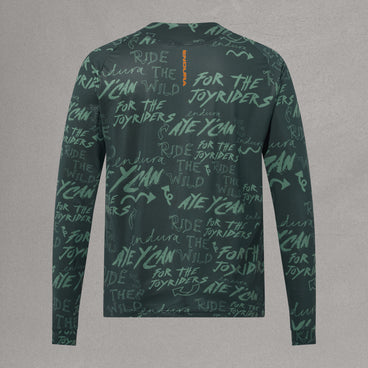 Men's SingleTrack L/S Print Tee - Carbon Grey