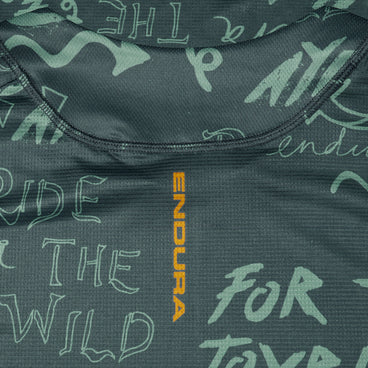 Men's SingleTrack L/S Print Tee - Carbon Grey